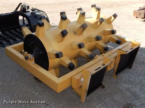 skid steer sheepsfoot roller|walk behind sheepsfoot roller.